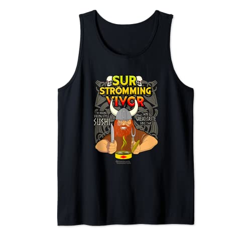 Surströmming Sobreviviente Divertido Viking Surströmming Camiseta sin Mangas