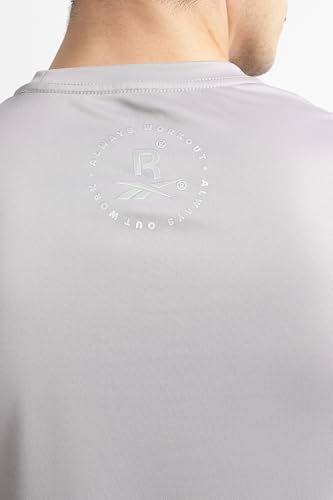 Image of Reebok Men's Polyester Gym T-Shirt - Quick Dry Moisture Wicking Sports T-Shirt for Men | Workout Running Training Tshirt for Men | Half Sleeve Active Tee