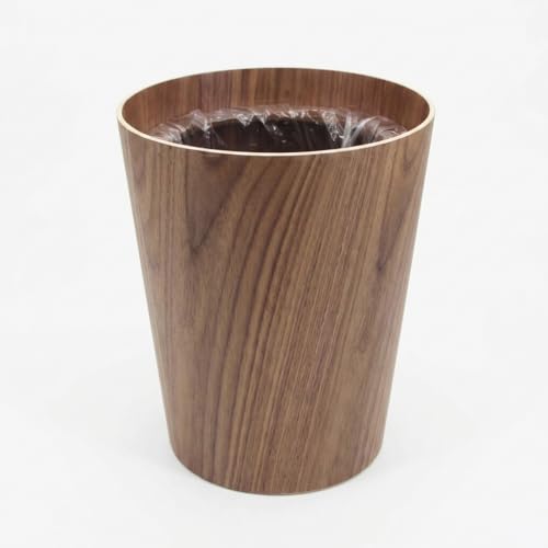 Poubel de bureau en bois 6L avec anneau de maintien anti-glisse