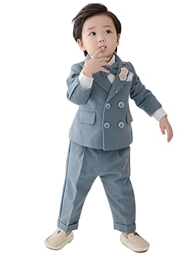 Costume double boutonnage garçon 2x2 ensemble veste pantalon chic