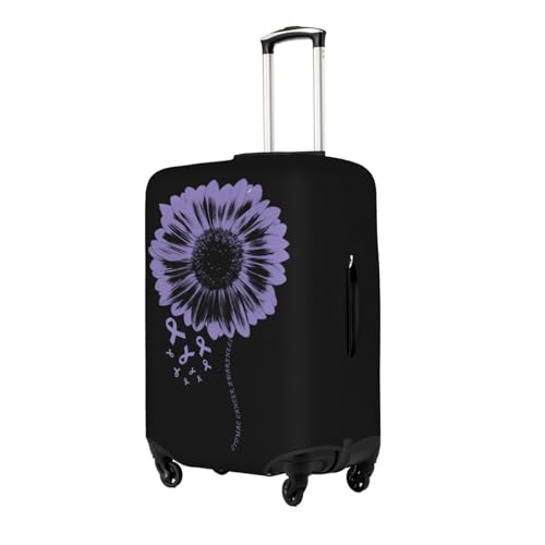 Travel Luggage Cover Stomac Cancer Awareness Fashion Washable Baggage Suitcase Protector Fit For Luggage Medium2