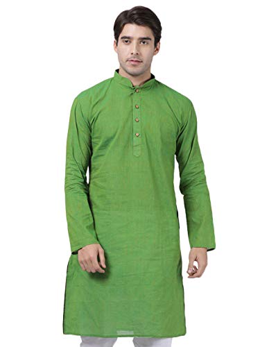 Image of VASTRAMAY Men's Royal Blue Pure Cotton Kurta