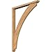 Ekena Millwork BKT0402X32X44THR01SWR Thorton Traditional Smooth Bracket w/Offset Brace, Western Red Cedar