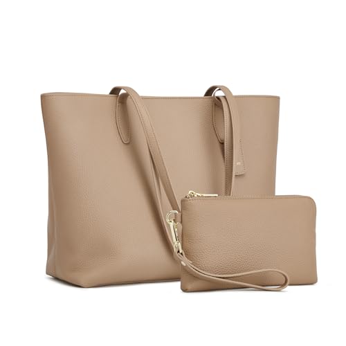 Kattee Leather Tote Bags para mujeres bolsos de hombro miniatura 1