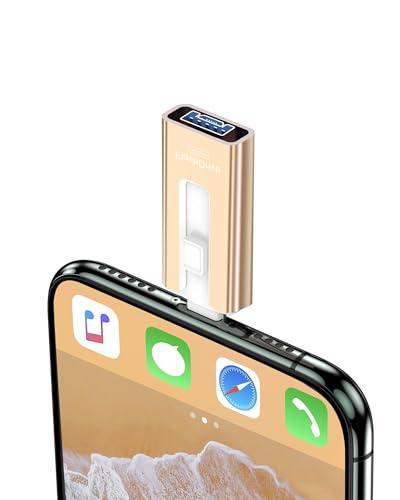 #VerdientProvisionen<br>USB Stick 32 GB für Phone 4 in 1 Flash Laufwerk für Phone/Pad/Android/PC Mit Einem klick Daten kopieren Speicherstick Stabile Datentransfer Gold