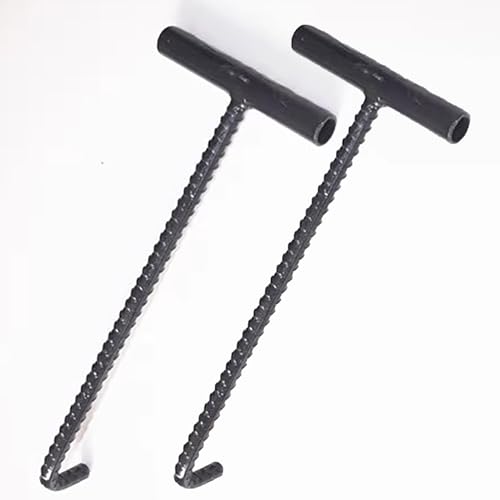 Gancho para extraer tapas de alcantarillas resistente con elevador ajustable 2