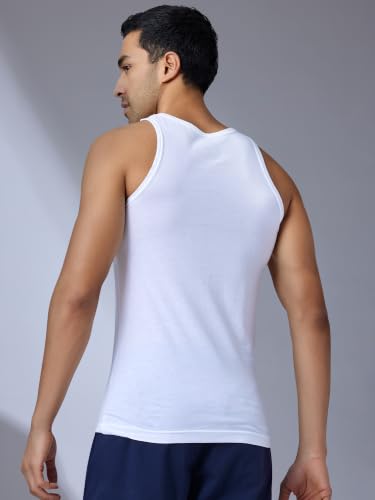 Image of XYXX Men's Solid Regular Fit Vest | Soft and Breathable Baniyan for Man, Light and Comfortable Man's Inner (Pack of 3)