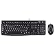 Logitech MK120 Kabelgebundenes Tastatur-Maus-Set, Optische Maus, USB-Anschluss, PC/Laptop, Tschechisches QWERTZ-Layout - Schwarz