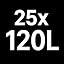 120 l (25 bags)