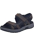 Josef Seibel Herren Klassische Sandalen Emeric.06,Weite H (Weit),Wechselfußbett,Sommerschuhe,Freizeitschuhe,Espresso Kombi,46 EU
