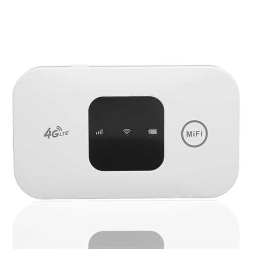 Mobile Hotspot, Portable Travel Router Supports 10 Users at The Same Time, Pocket Device with 2100mAh Large Battery, for Secure Internet at Home Or