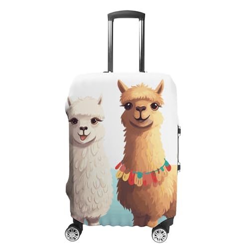 Llama Alpaca Printed Luggage Cover Protector, Fits 18-32 Inch Luggage
