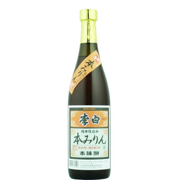 Amazon.co.jp: 李白 純米本みりん 高級味醂 14度 720ml[島根県][老舗