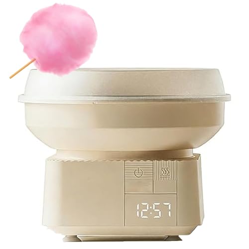 Candy Floss Maker with Touch LED Display, Dual-Tube Heating, 270mm Tray Diameter for Home and Party Use