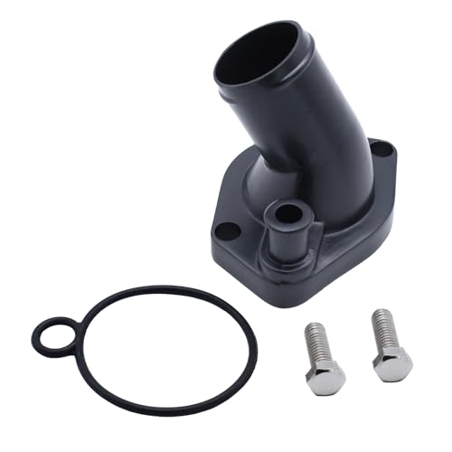 SBF Black 45° Chrome Thermostat Housing
