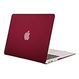 Mosiso Plastic Hard Case Cover for MacBook Air 11 Inch (Models: A1370 and A1465), Wine Red
