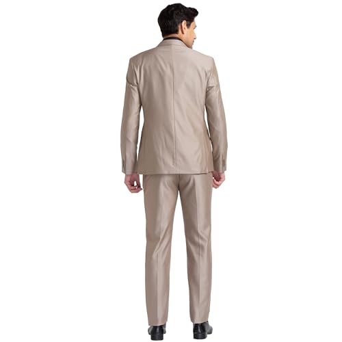 Image of Park Avenue Men's Terry Rayon Blend Business Suit Pants Set (PIDL00259-O6 Dark Brown