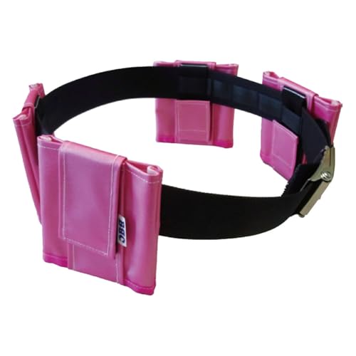 BBC ウエイトハードパック ポケット付ウエイトベルト ウェイトポケット ベルト セット 日本製 スキューバダイビング (ピンク, L 130cm)