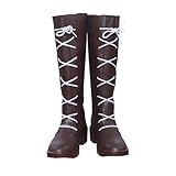 [Intops] 葬送のフリーレン シュタルク コスプレ靴 シューズ ブーツ フリーレン 道具 小物 ロングシューズ ハロウィン 仮装 クリスマス 演出用 (25cm)