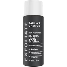 Paulas Choice SKIN PERFECTING 2% BHA Liquid Exfoliant with Salicylic Acid, Facial Polish for Pores, Wrinkles & Fine Lines, Suitable for Blackhead-Prone Skin, Fragrance-Free
