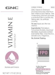 GNC Vitamin E Ointment 1.75 oz (50G)