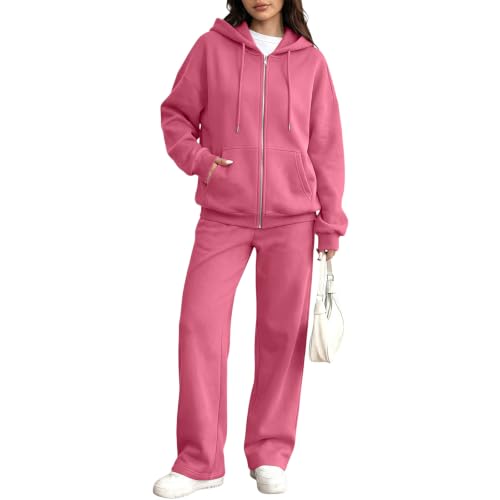 Matching Workout Sets for Women Hooded Sweatshirts Jogging Pants Sweatsuits - image 5