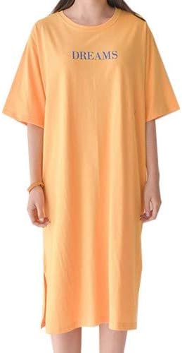 Amazon Co Jp イイネショップ Eeneshop ベーシック Tシャツワンピース 半袖 バックイラスト ゆったり ルームウェア シンプル 可愛い スリット ロングチュニック レディース カジュアル コットン Fr 服 ファッション小物