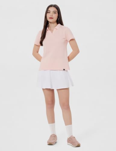 Image of Amazon Brand - Symbol Women Casual Polo T-Shirt | V-Neck | Regular Fit | Short Sleeve