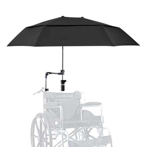 Paraguas para silla de playa, clip en paraguas para silla de playa, Sumador de golf de protección UV ajustable con abrazadera, Accesorios al aire libre portátiles Canopol de sol compacto para cochecit