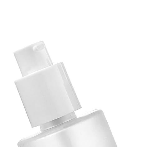 Miniatura 2 de Bamboopack Paquete de 2 botellas de viaje de vidrio esmerilado de lujo de 4.1 fl oz de 4 onzas con bomba de loción y tapa de grano de madera,