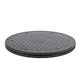 NOENNULL Bonsai-Drehtellerständer, 10 Zoll Durchmesser, 360° Drehbarer Bonsai-Baum-Drehteller-Sockel, Schwarzer Bonsai-Baum-Drehsockel mit Stahlkugeln Zum Beschneiden, Bonsai-Trimmen,