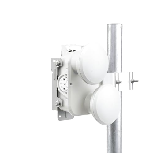 Image of Cambium Networks ePMP Dual Horn Antenna - 5 GHz - 4x4 MU-MIMO - Consistent 5.1 GHz to 6.1 GHz Range - 60 Degree Coverage - Mounting Brackets and Cables Included - C050900D025A