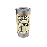 Meteor Survivor March 17 2026 Cleveland Fireball Stainless Steel Insulated Tumbler