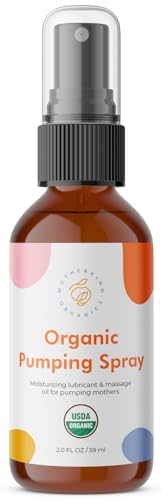 Motherkind Pumping Spray, Helps Chafing, Clogged Duct Relief, Lanolin-free Pump Spray Safe for Baby and Mama, USDA Certified Organic Breast Pump Spray, Soothing and Nourishing for Pumping Moms (2 oz)