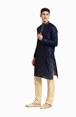 Sojanya (Since 1958 Men'S Jacquard Silk Self Design Indian Traditional Ethnic Dresses Only Long Kurta2