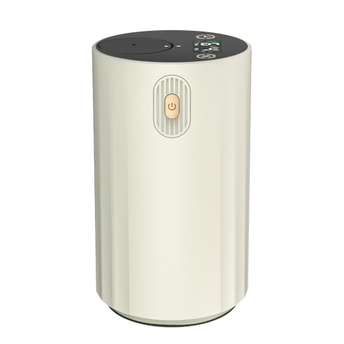 アロマディフューザー ネブライザー式 水なし エルエンスタジオ コードレス車用ディフューザー アロマ芳香器 噴霧量調整可能 4段階タイマー 持続噴霧可能 USB充電式 静音 グラス瓶2個付き ヨガ室・部屋・車載・店舗などに適用 日本語説明書付き