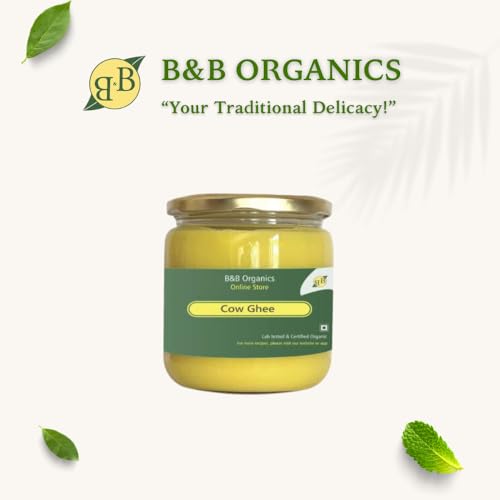 Image of B&B Organics Hand Churned A2 Desi Cow Ghee (1L) /Traditional Ghee /Bilona Ghee /Pasum Paal Nei