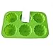 X-Haibei 3-D Pumpkin Cake Pan Chocolate Ice Cream Soap Silicone Mold Fall Halloween Decor 6-Cavity