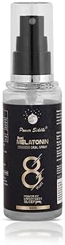 Power Siddhi Ratri Melatonin oral spray | natural sleeping aid for good & Healthy effortless sleep (6) mg (50 ml). Pack of 2