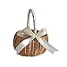 Kosz do przechowywania Kwiat Kosz Wedding Bridal Dziewczyna Home Decor Woven Willow Przenośny Uchwyt Party Dekoracyjne Basket Prezent Kuchenny Przechowywanie Ma szerokie zastosowanie i jest wytrzymała
