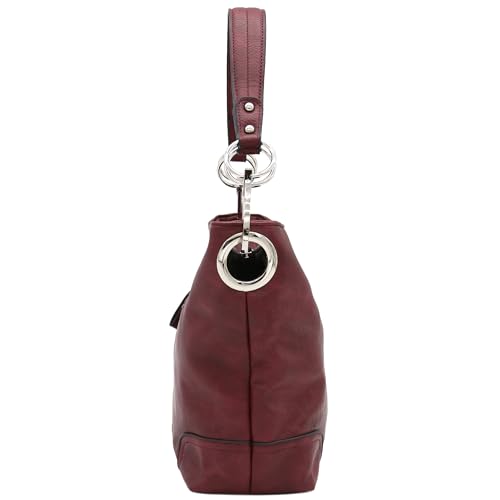Image of Hobo Shoulder Bag with Big Snap Hook Hardware