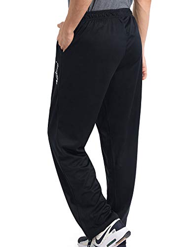 image for Duuluup Mens Sweatpants with Pockets Open Bottom Athletic Yoga Pants L