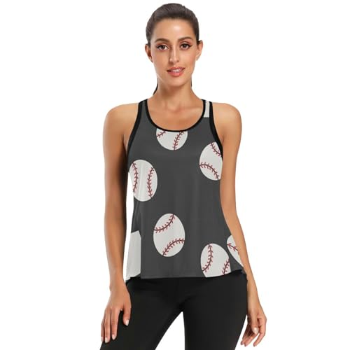 Tops de ioga para treino de ténis vermelho e branco para mulheres costas abertas amarrar costas rega