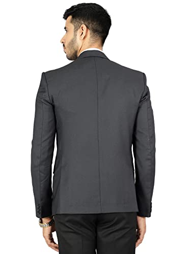 Image of WINTAGE Men's Polyester Cotton Plain Blazer