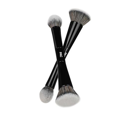 Image of PAC All in One Makeup Brush | One foundation brush, one powder brush, and two eyeshadow brushes | Compact Portable Brush Kit