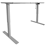 Titan Single Motor Electric Adjustable Base Height Sit-Stand Standing Desk Frame 46' H 63' W Programmable Buttons