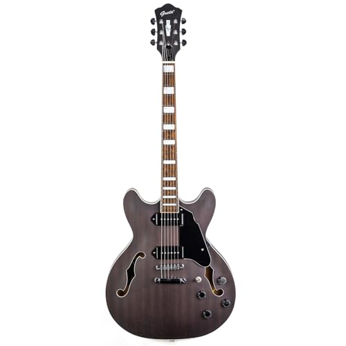 Electric Guitar Semi-Hollow Body Guitar Matte Finished ，Dual Coil Humbuck