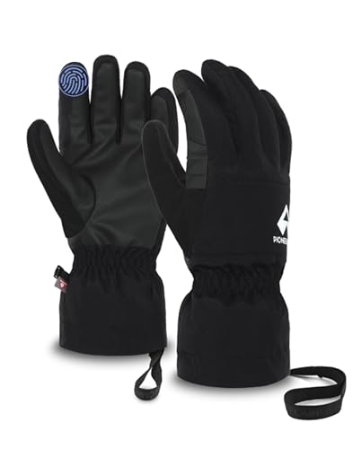 Pioneer Camp Handschuhe Herren All Finger Touch extra warme Winterhandschuhe, Winddichte Wasserdicht atmungsaktive Unisex Skihandschuhe Thermo Handschuhe Herren Damen