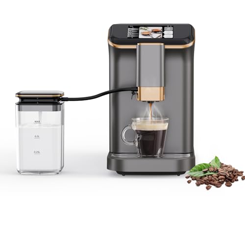 Fully Automatic Espresso Machine with Grinder – Super Automatic Espresso Machine & Coffee Maker with Grinder & Frother for Perfect Cappuccinos, Your Go-To Super Espresso Machines for Coffee Lovers
