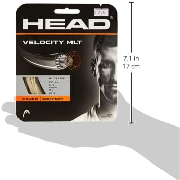 Miniatura 3 de HEAD - Juego de cuerdas para raqueta de tenis Velocity MLT 40' Multifilamento